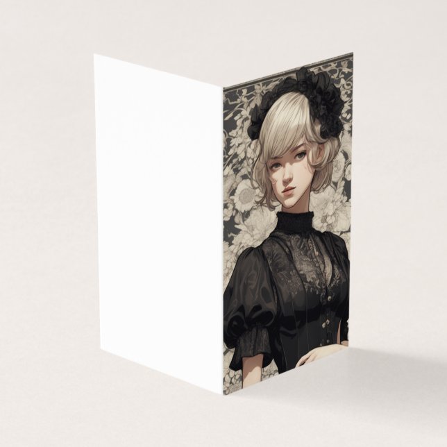 Victorian Gothic Elegance LBD Little Black Blank (Outside)