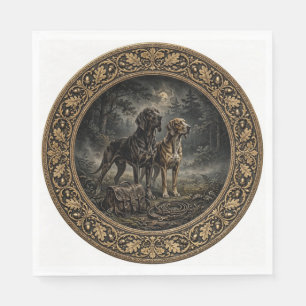 Victorian Gothic Hounds Napkins