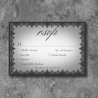 Victorian Gothic Iron Border White Wedding