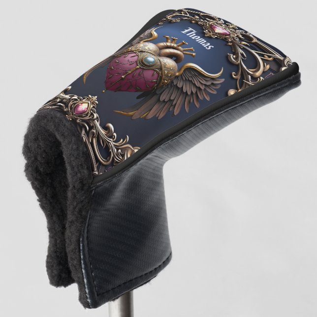 Victorian Gothic Wedding Collection Golf Head Cover (3/4 Front)