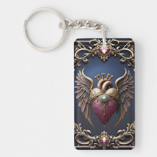 Victorian Gothic Wedding Collection Key Ring (Front)