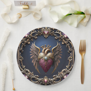 Victorian Gothic Wedding Collection Paper Plate