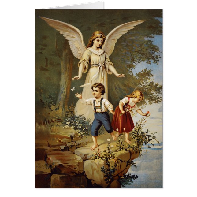 Victorian Guardian Angel and Children (Front)