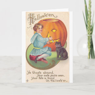 Victorian Halloween Card