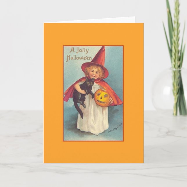 Victorian Halloween Greeting Card (Front)