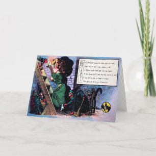 Victorian Halloween Poem 1 Card
