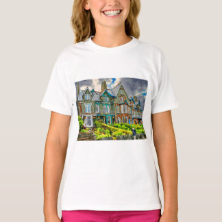 Victorian house in Keswick painted in watercolor T-Shirt
