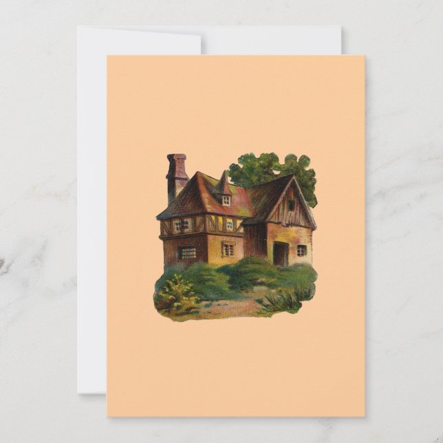 Victorian House Invitation (Front)