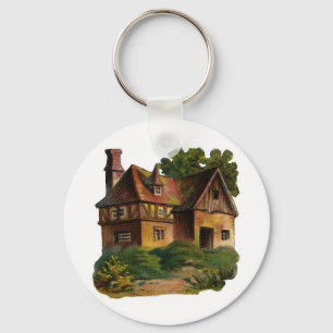 Victorian House Key Ring