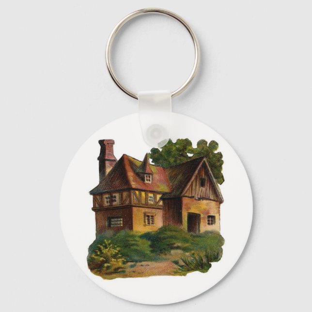 Victorian House Key Ring (Front)