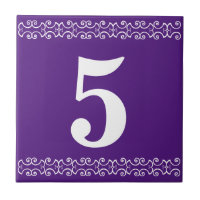 Victorian House Number Tile