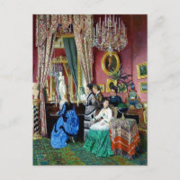 Victorian House Party Women Men Music painting