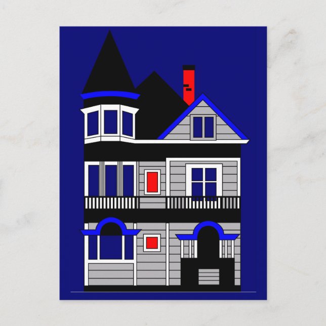 Victorian House Postcard (Front)