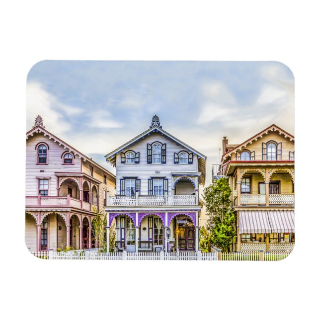Victorian House Row Magnet (Horizontal)