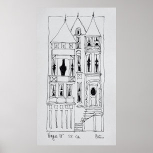 Victorian House   San Francisco, California Poster