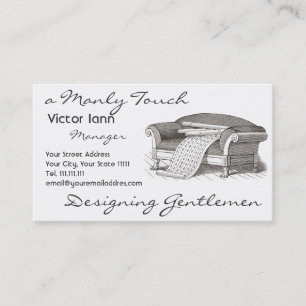 Victorian Interiors for Designer Decorator Business Card