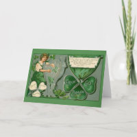 Victorian Irish Memories St. Patrick's Day Card