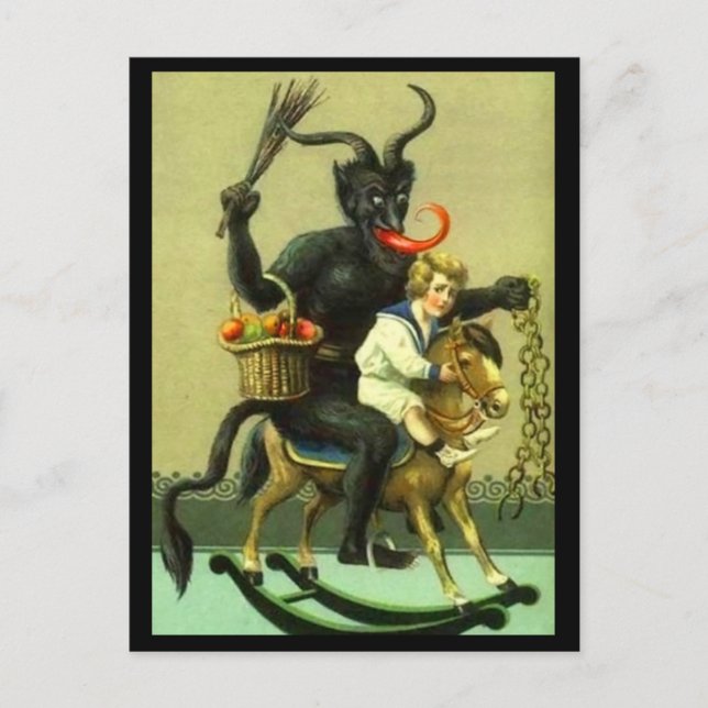 Victorian Krampus Postcard (Front)