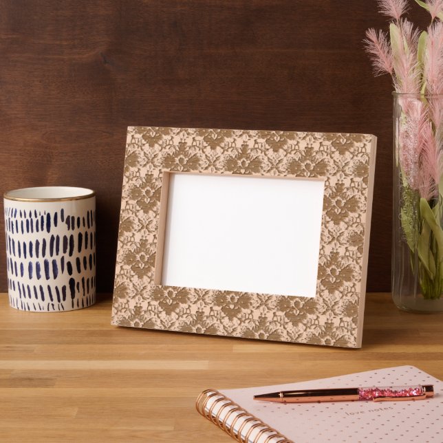 Victorian Lace Etched Wooden Picture Frame (Left)