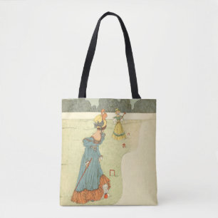 Victorian Ladies Croquet Vintage Garden Party Tote Bag