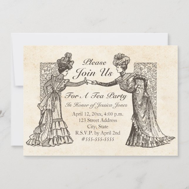 Victorian Ladies Invitation (Front)
