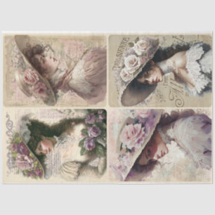 Victorian ladies  tissue paper