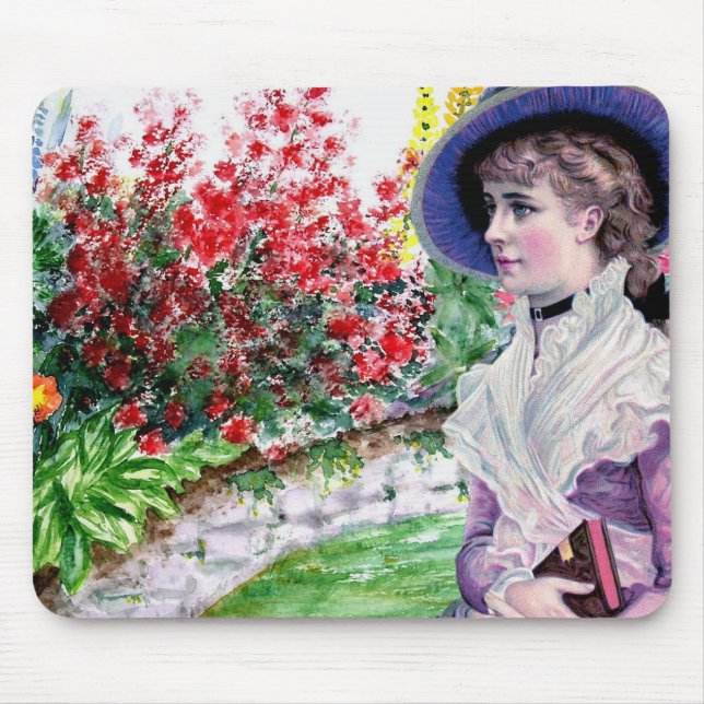 Victorian Lady Design Mouse Pad (Front)