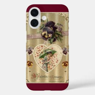 Victorian Lady Floral Vintage Valentine iPhone 16 Case
