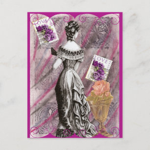 Victorian Lady Love Postcard