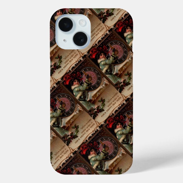 Victorian Lady New Year Case-Mate iPhone Case (Back)