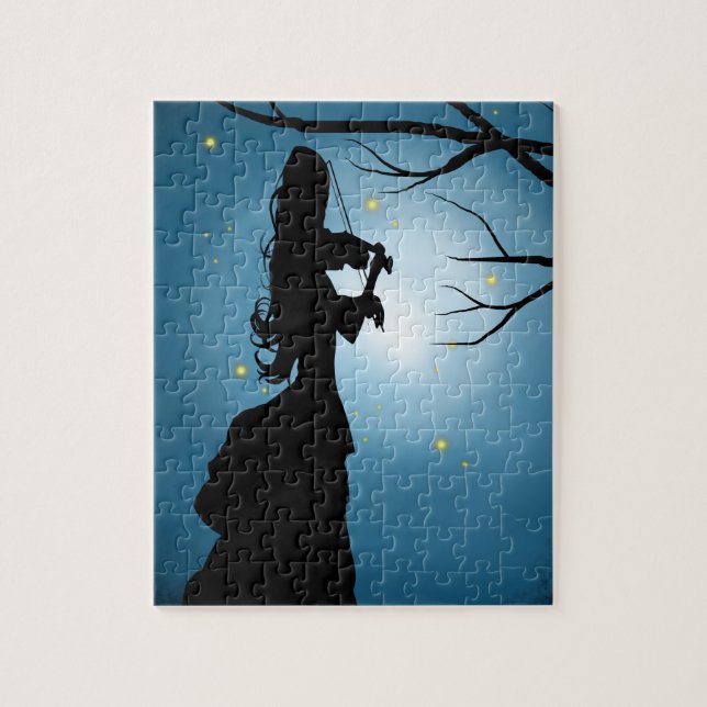 Victorian lady playing a violin jigsaw puzzle (Vertical)