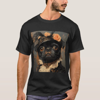 Victorian Lady Pug - Pretty Little Lady Pug - Styl T-Shirt