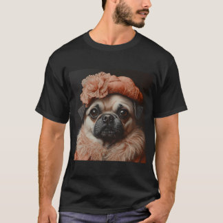 Victorian Lady Pug - Pretty Little Lady Pug - Styl T-Shirt