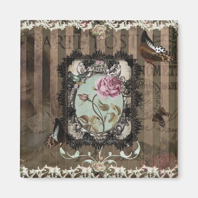 Victorian Letters Magnet (Front)