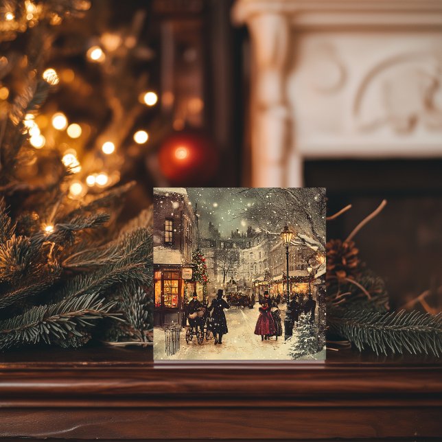 Victorian London Winter Wonderland Holiday Card (Creator Uploaded)