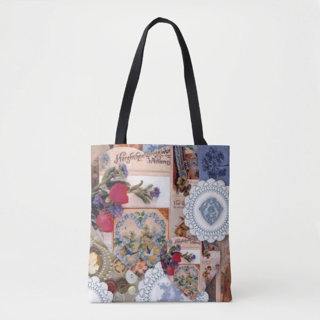 Victorian Look All Over Print Tote Bag (Front)