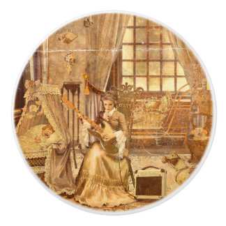 Victorian Lullaby Ceramic Knob