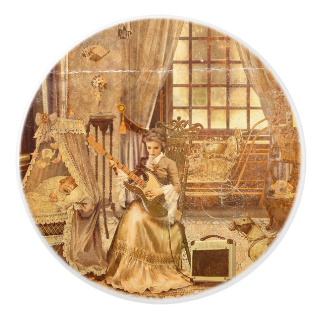 Victorian Lullaby Ceramic Knob (Front)