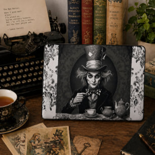 Victorian Mad Hatter Gothic Alice Inspired Vintage Laptop Sleeve