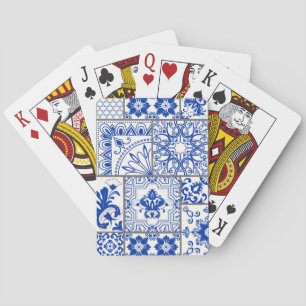 Victorian Majolica: Patchwork Tile Pattern. Playing Cards