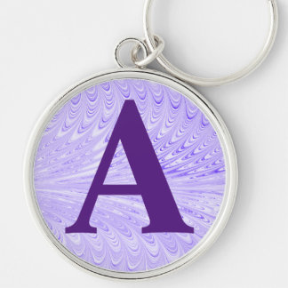 Victorian Marbled Paper Personalised Initial Key Ring