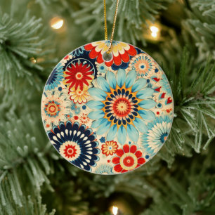 Victorian Millefiori Elegance Ceramic Tree Decoration