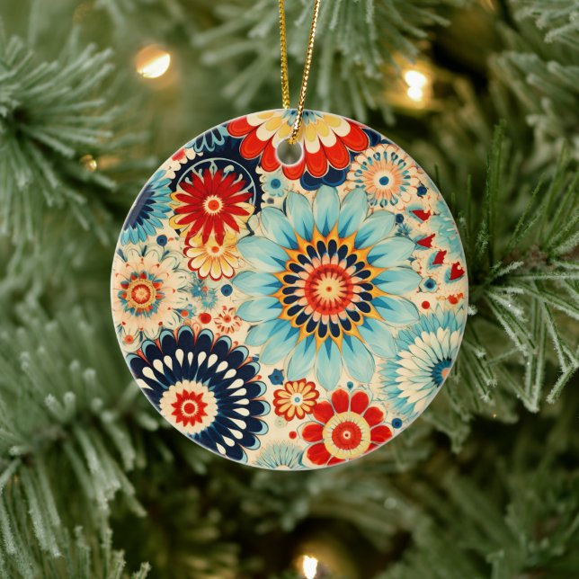 Victorian Millefiori Elegance Ceramic Tree Decoration (Tree)