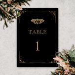 Victorian Moth Elegant Gothic Wedding Table Number<br><div class="desc">Make your non traditional wedding special with customisable gothic wedding table number. Perfect for a Halloween wedding or Hallowedding, this mystical design with moth symbols will leave your guests speechless. If you are a couple that loves tattoos, rock and roll wedding aesthetics, and gothic weddings — this wedding table card...</div>