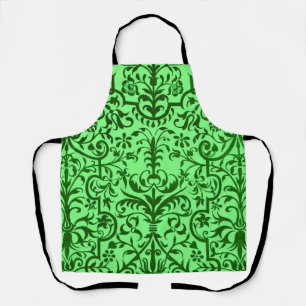 Victorian motif in green Apron