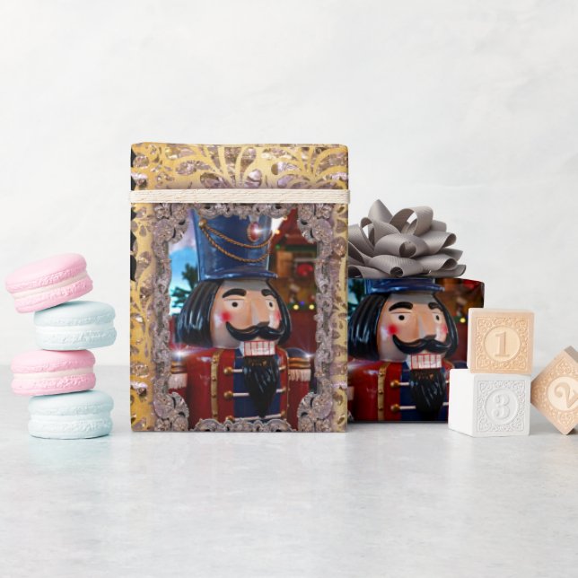 Victorian Mr. Nutcracker Customise Wrapping Paper (Baby Shower)