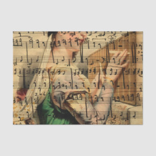 Victorian Music Sheet Wallpaper