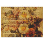Victorian Music Sheet Watercolor Flower Wallpaper