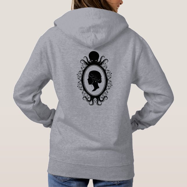 Victorian Octopus Cameo Hoodie  (Back)
