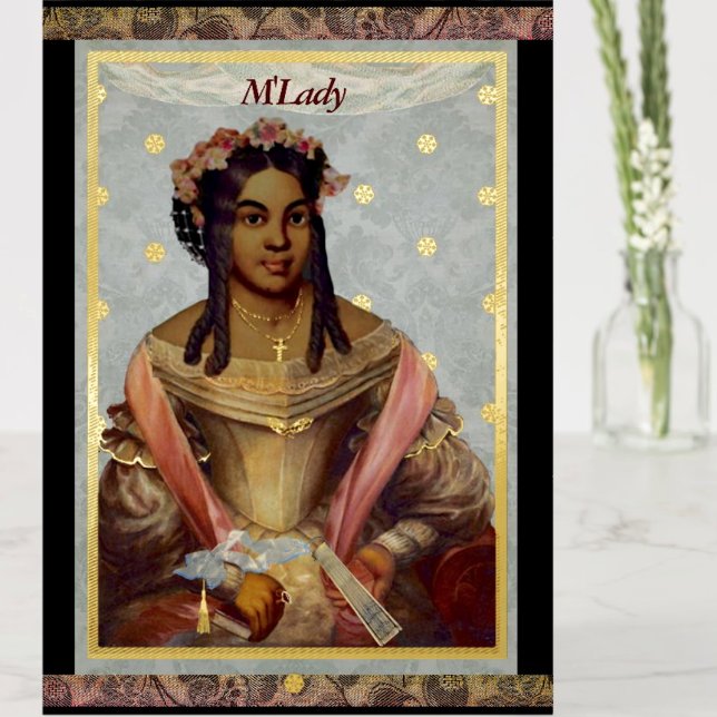 Victorian of Colour Foil Mum's Card from Partner (This card makes a beautiful & respectful ode to your special lady for various celebratory occasions.)